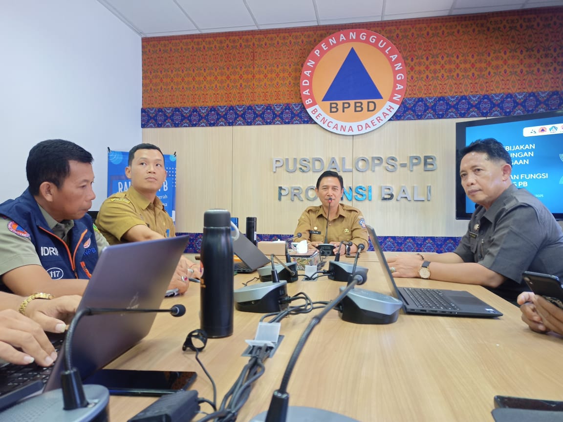 BPBD Klungkung Ikuti Rapat Koordinasi Penguatan Tata Kelola dan Kapasitas Pusdalops PB Provinsi Bali